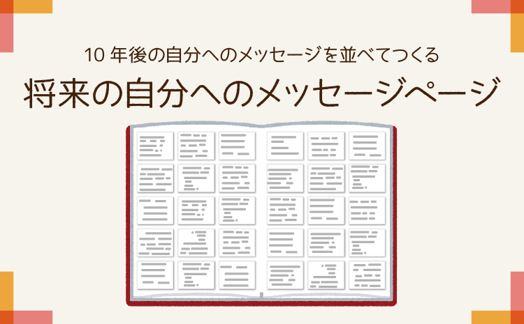 10年後へのメッセージページのアイデア 卒アルペディア 卒業 卒園アルバム作りのアイデア辞典